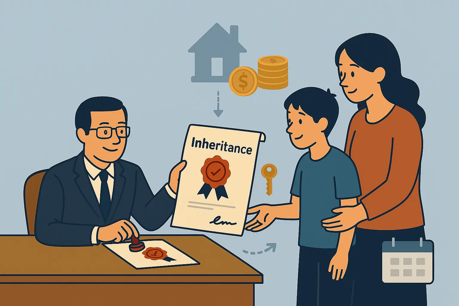 Inheritance documents processed within allowed timeframe
